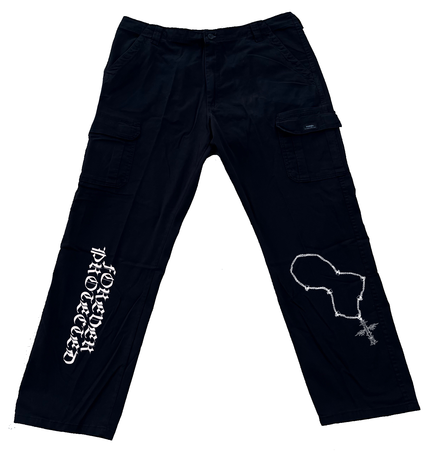 rosary cargo pants (black)