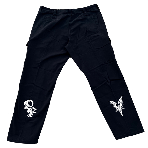 rosary cargo pants (black)