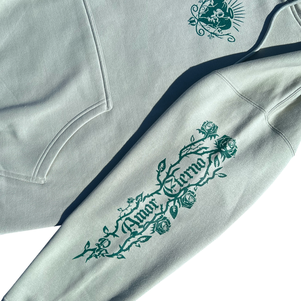 JARDÍN DEL AMOR HEAVYWEIGHT HOODIE (SAGE)