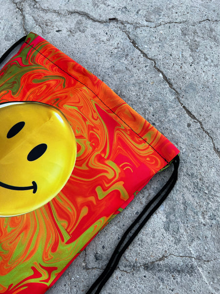 ALL SMILES DRAWSTRING BACKPACK