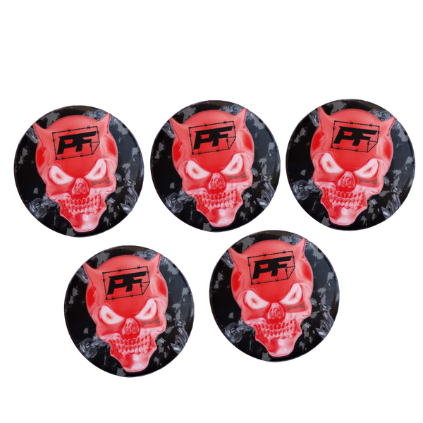 red skull button pack