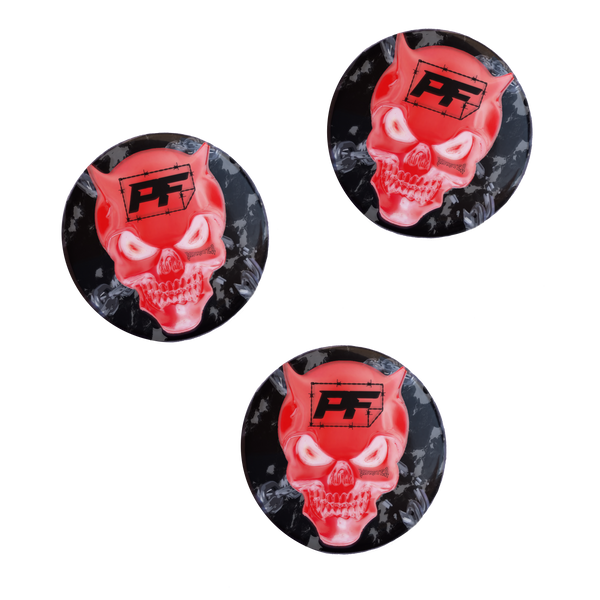 red skull button pack